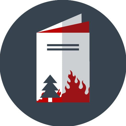wildfire pamphlet icon